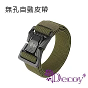 【Decoy】俐落商務 男士時尚插扣彈力腰帶/ 軍綠色