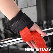 【NINE STUDY】矽膠防滑拉力腕帶 兩只入 WO-642/護具/拉力帶/助力帶(三色任選) 紅色