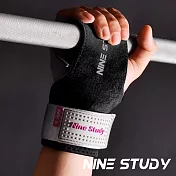 【NINE STUDY】頂級皮革助力帶 兩只入 蠻王PRO系 M-01MW 健身 戶外(兩色任選) 黑色