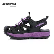 【Goodyear 固特異】露營趣W2 女款束扣運動護趾涼鞋 / GAWS52610 JP22.5 黑色