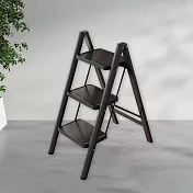 好幫手折疊家事梯-三階-黑色