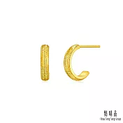 【點睛品】 閃耀時刻 黃金耳環_計價黃金(一對)