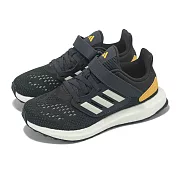 adidas 慢跑鞋 Pureboost 22 C 黑 銀 黃 中童 童鞋 運動鞋 愛迪達 IF5551 20cm BLACK/YELLOW