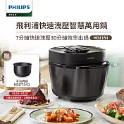 【飛利浦 PHILIPS】高效率智慧萬用鍋(HD2151)