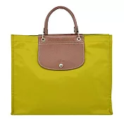 LONGCHAMP CABAS LONGCHAMP系列再生尼龍手提包(大) 奇異果綠