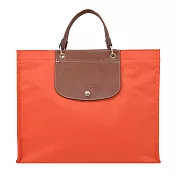 LONGCHAMP CABAS LONGCHAMP系列再生尼龍手提包(大) 胡蘿蔔橘