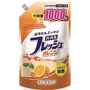 日本MITSUEI去油洗碗精補充包1000ml (柑橘香)