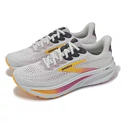 Brooks 慢跑鞋 Ghost 17 D 女鞋 寬楦 灰 粉紅 緩衝 避震 運動鞋 1204311D070