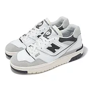 New Balance NB 休閒鞋 550 男鞋 女鞋 白 黑 灰 復古 Grey Days BB550GWB-D 22.5cm WHITE/GREY