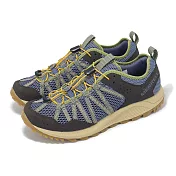 Merrell 戶外鞋 Wildwood Aerosport 男鞋 深藍 綠 抽繩鞋帶 抓地 膠底 ML038033