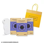 L’OCCITANE 歐舒丹 經典乳油木3入香皂海綿組-多款任選-送海綿-公司貨 B組[薰衣草]