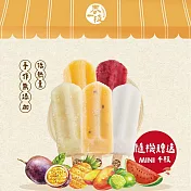 【春一枝】水果冰棒買10送4枝mini冰棒（檸檬*2+百香*2+鳳梨*2+洛神*2+愛文芒果*2+mini隨機口味冰棒*4）