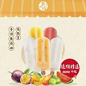 【春一枝】水果冰棒買10送4枝mini冰棒（檸檬*2+百香*2+椪柑*2+海鹽西瓜*2+情人果*2+mini隨機口味冰棒*4）