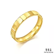 【點睛品】炫亮幾何 黃金戒指 _計價黃金(港圍13)
