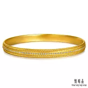 【點睛品】金織如願 鑽石黃金手鐲