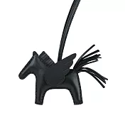 HERMES Rodeo Pegase PM Charm 飛馬吊飾 (黑色)