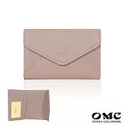 【OMC】簡約信封式9卡1照牛皮中夾4141(共9色) 貝殼粉