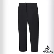 【ATUNAS 歐都納】女款彈性七分褲/休閒褲/大尺碼A2PA2529W- S 黑