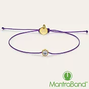 MANTRABAND 紫線單鑽手鍊 I AM DIVINELY GUIDED 神聖指引