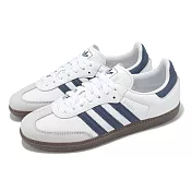 adidas 休閒鞋 Samba OG W 女鞋 白 深藍 復古 德訓鞋 愛迪達 JH5688