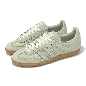 adidas 休閒鞋 Samba OG W 女鞋 德訓鞋 簍空 編織 綠 愛迪達 KK3529