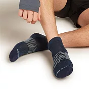 【紐西蘭Icebreaker】男 薄毛圈多功能運動踝襪 S 霧藍/灰黑/薄荷藍