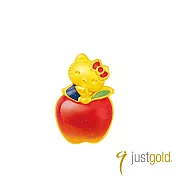 【Just Gold 鎮金店】繽紛果漾派對 黃金串珠(蘋果Kitty)