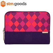 澳洲【STM】Grace Sleeve 15吋 時尚菱格紋 筆電內袋 (紫)