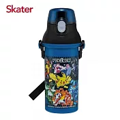日本 Skater 銀離子直飲水壺(480ml)-寶可夢Pokemon