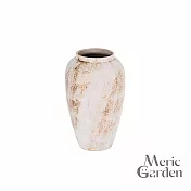 【Meric Garden】法式侘寂瓏華織憶陶瓷花瓶/裝飾花瓶/桌面擺飾_M