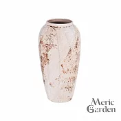 【Meric Garden】法式侘寂瓏華織憶陶瓷花瓶/裝飾花瓶/桌面擺飾_L
