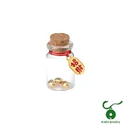 【Kuder Jewelry】999純金黃金豆集富罐/3粒裝~買1組送1條小金馬項鍊  黃金小金豆