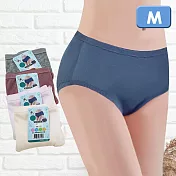 素面中腰生理女內褲-4880-4件組 M 混色銷售隨機出貨