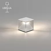 【義大利UBIQUA】Cubox 蘊光魔方USB充電式桌燈(大款)- 純白