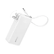 ANKER A1637 Fusion 行動電源10000mAh 30W三合一自帶線自帶插頭 白