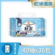 【舒潔】濕式衛生紙40抽x3包x12串