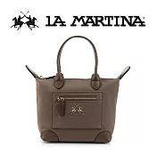 【LA MARTINA】限量2折 頂級時尚托特包肩背包 LMBA01316T 全新專櫃展示品(咖啡色)