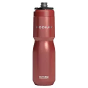 【美國 CamelBak】650ml Podium 競速真空保冰單車水瓶- 山脊紅