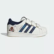 Adidas Superstar Cf C [IH3500] 中童 運動休閒鞋 魔鬼氈 迪士尼 奇奇蒂蒂 白 深藍