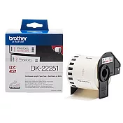 兄弟牌 BROTHER 紅黑雙色 62mm*15.24M 連續標籤帶 / 盒 DK-22251