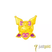 【Just Gold 鎮金店】天使與惡魔 黃金串珠 (愛心Kuromi)