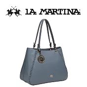 【LA MARTINA】限量2折 頂級皮革托特包肩背包 LMBA01815P 全新專櫃展示品(淡藍色)