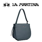 【LA MARTINA】限量2折 頂級皮革肩背包 LMBA01822P 全新專櫃展示品(淡藍色)