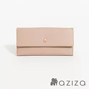 aziza 翻蓋長夾  卡其駝
