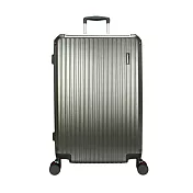 DF travel - 佛羅倫薩 ABS耐磨附杯架TSA內崁式海關密碼鎖 USB 雙排靜音飛機輪28吋行李箱-多色可選 佛羅灰
