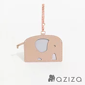 aziza 小象造型票卡夾 卡其駝