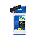 來電洽詢 兄弟牌 BROTHER 雪銅黑底白字 36mmx8M 質感消光標籤帶 / 包 TZe-M365