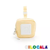 CILOCALA 亮彩尼龍防潑水可扣式零錢包  布丁黃