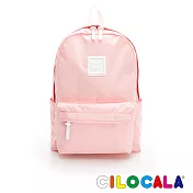 CILOCALA 亮彩尼龍防潑水後背包-大  花語粉