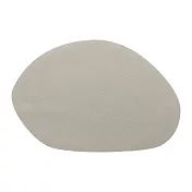《KELA》Stone鵝卵型皮革餐墊(淺米灰) | 桌墊 餐墊 西餐墊 餐桌裝飾 純色桌墊